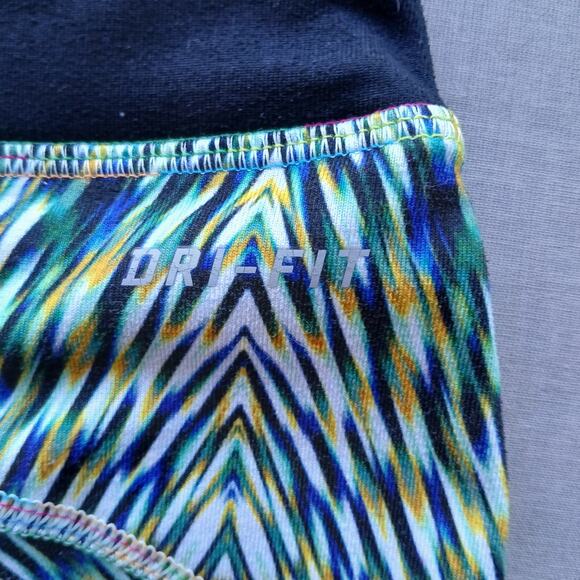 Nike Dri-Fit Running Leggings M SAMPLE multicolor hidden pockets drawstring - Picture 5 of 16